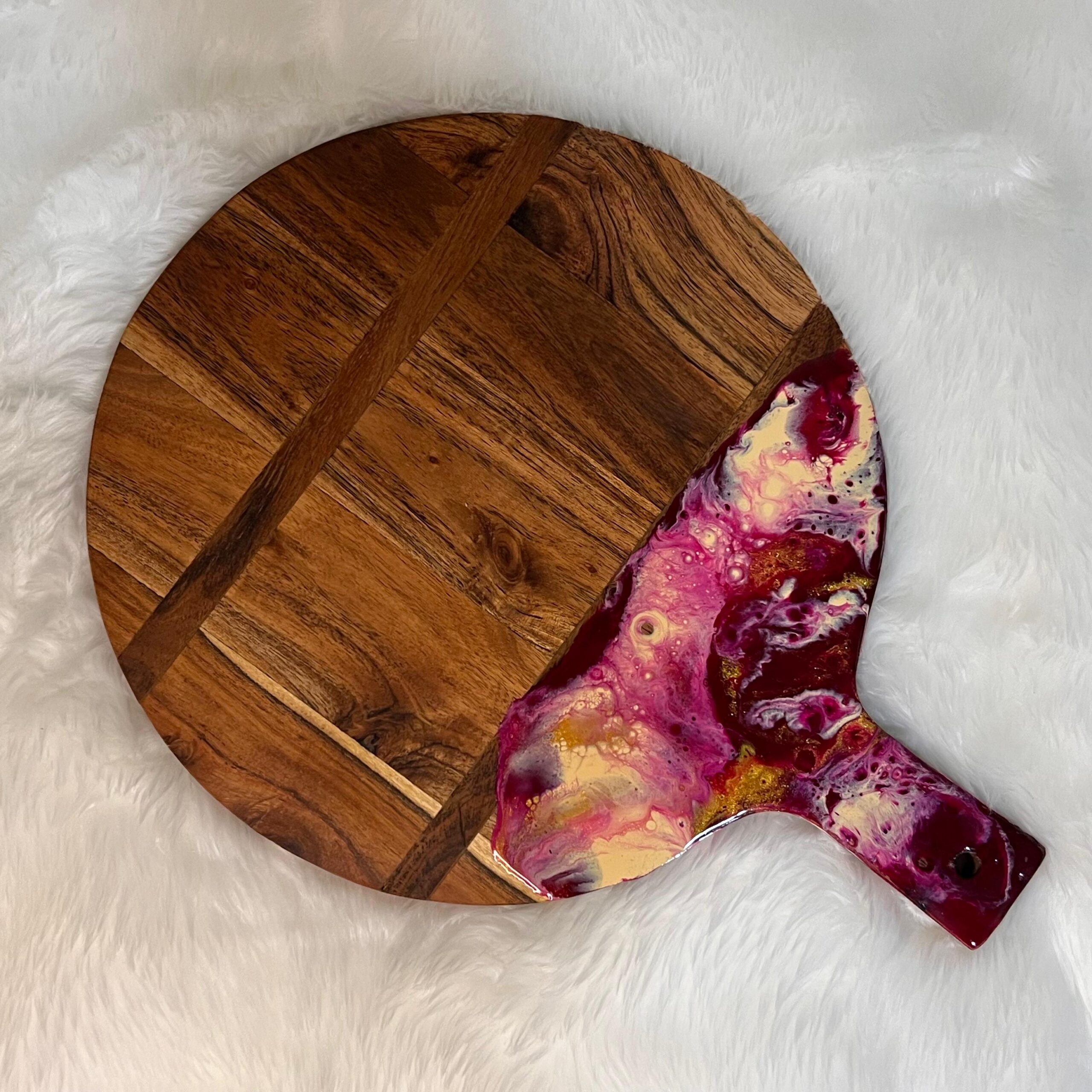 Round Resin Paddle Board / Platter Board
