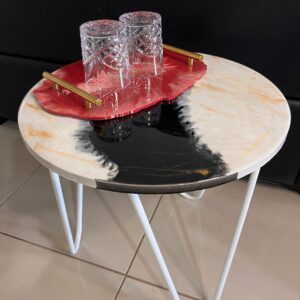 Custom Handcrafted Resin Top Tables ✨
